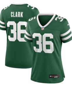 Women's New York Jets Chuck Clark Legacy Green Team Game Jersey JS2665 nicesnker