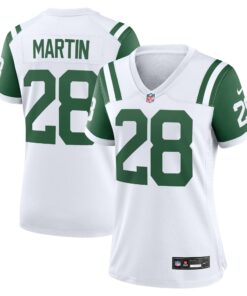Women's New York Jets Curtis Martin White Classic Alternate Retired Player Game Jersey JS2670 nicesnker