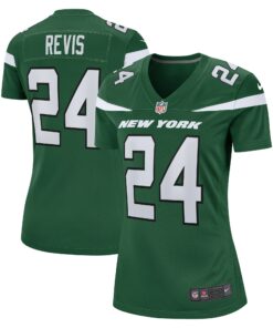 Women's New York Jets Darrelle Revis Gotham Green Retired Player Game Jersey JS5912 nicesnker