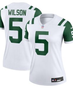 Women's New York Jets Garrett Wilson Classic Alternate White Alternate Legend Player Performance Top JS5204 nicesnker