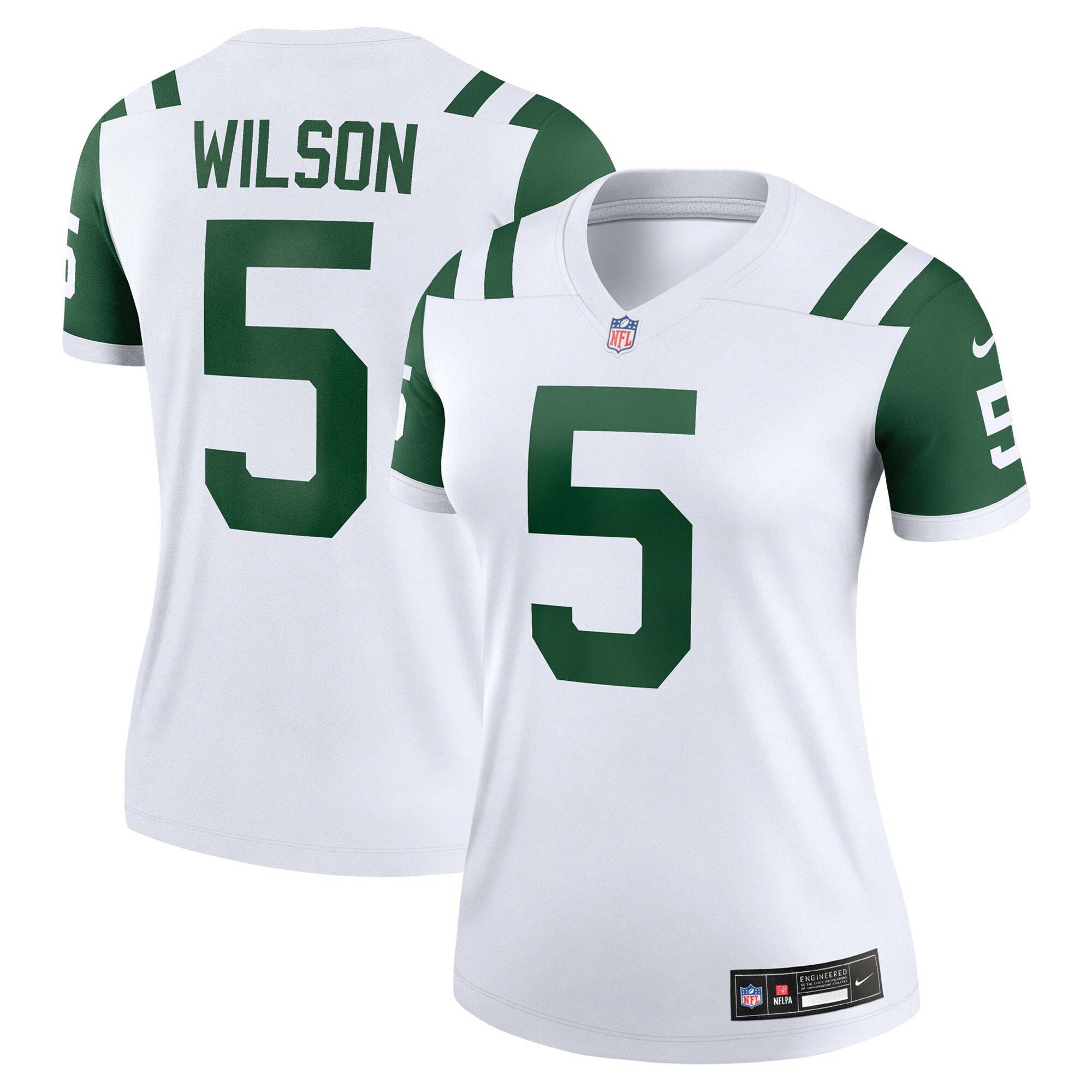 Women's New York Jets Garrett Wilson Classic Alternate White Alternate Legend Player Performance Top JS5204 nicesnker