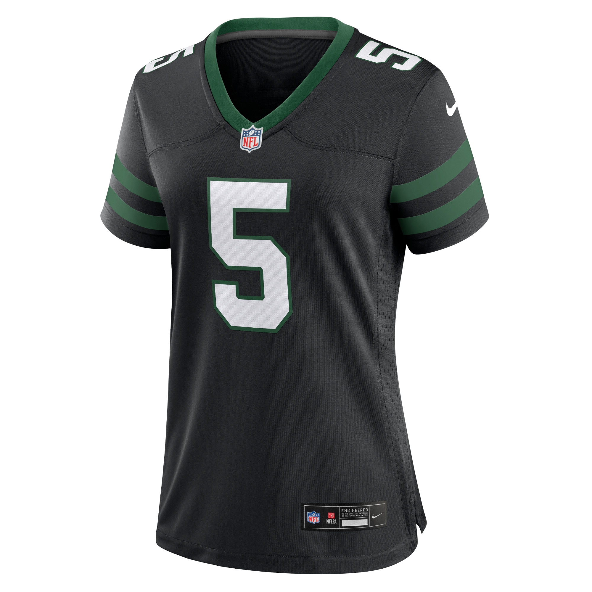 Women's New York Jets Garrett Wilson Legacy Black Alternate Game Jersey JS6651 nicesnker - Image 2