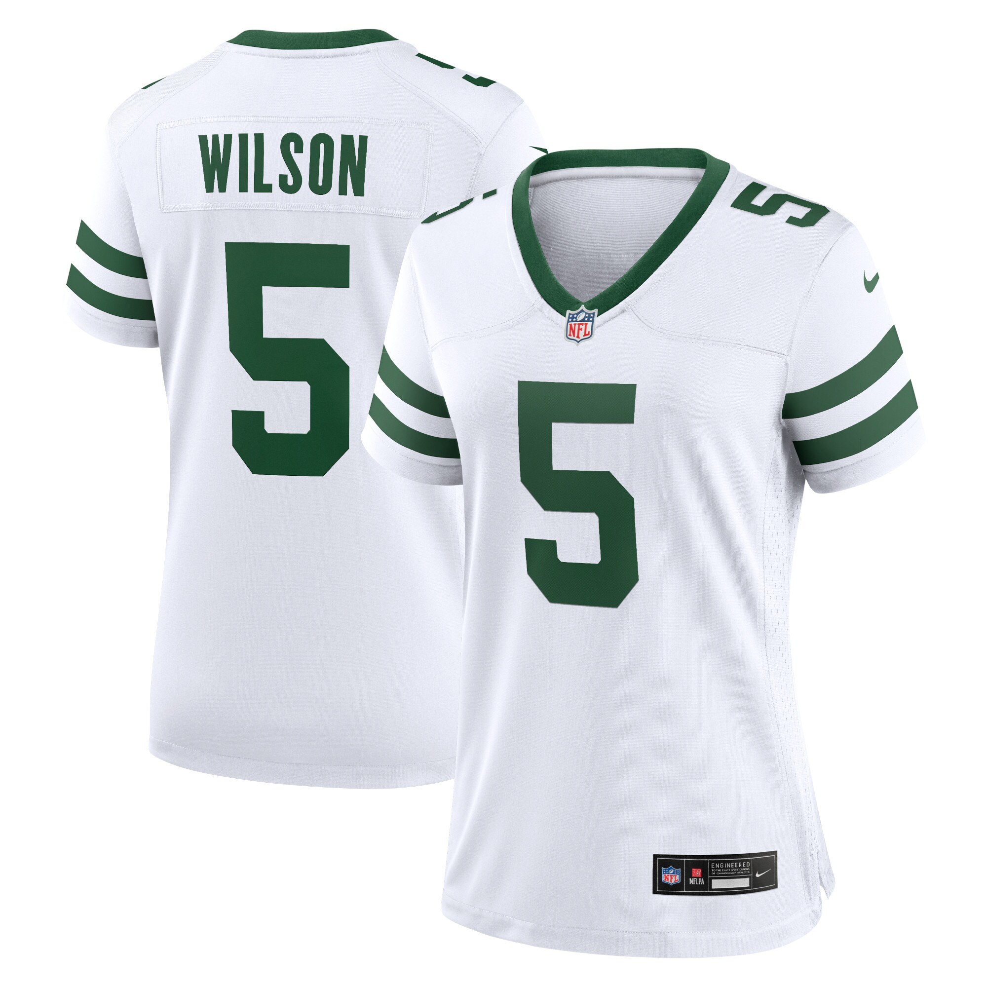 Women's New York Jets Garrett Wilson Legacy White Game Jersey JS2530 nicesnker