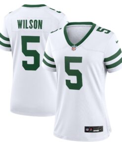 Women's New York Jets Garrett Wilson White Alternate Game Jersey JS4129 nicesnker