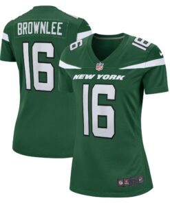 Women's New York Jets Jason Brownlee Gotham Green Game Jersey JS8182 nicesnker