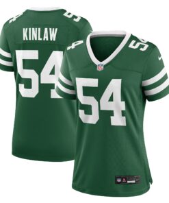Women's New York Jets Javon Kinlaw Legacy Green Team Game Jersey JS6294 nicesnker