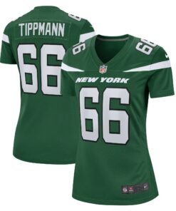 Women's New York Jets Joe Tippmann Gotham Green Game Jersey JS9325 nicesnker