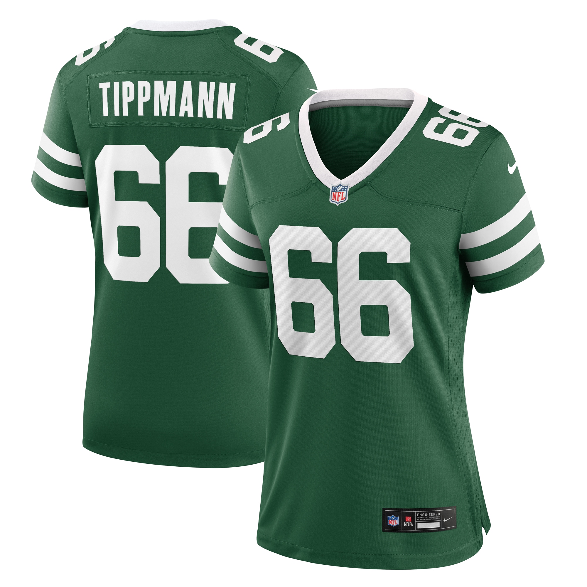 Women's New York Jets Joe Tippmann Legacy Green Team Game Jersey JS1222 nicesnker