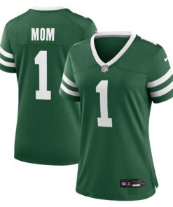Women's New York Jets Legacy Green #1 Mom Game Jersey JS9130 nicesnker