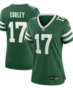 Women's New York Jets Malachi Corley Legacy Green Team Game Jersey JS8386 nicesnker