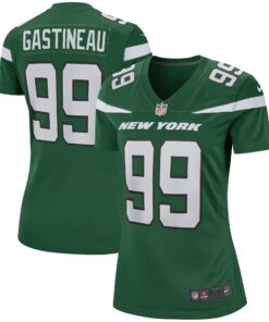 Women's New York Jets Mark Gastineau Gotham Green Game Retired Player Jersey JS2116 nicesnker