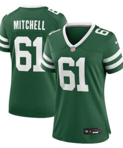 Women's New York Jets Max Mitchell Legacy Green Team Game Jersey JS3404 nicesnker