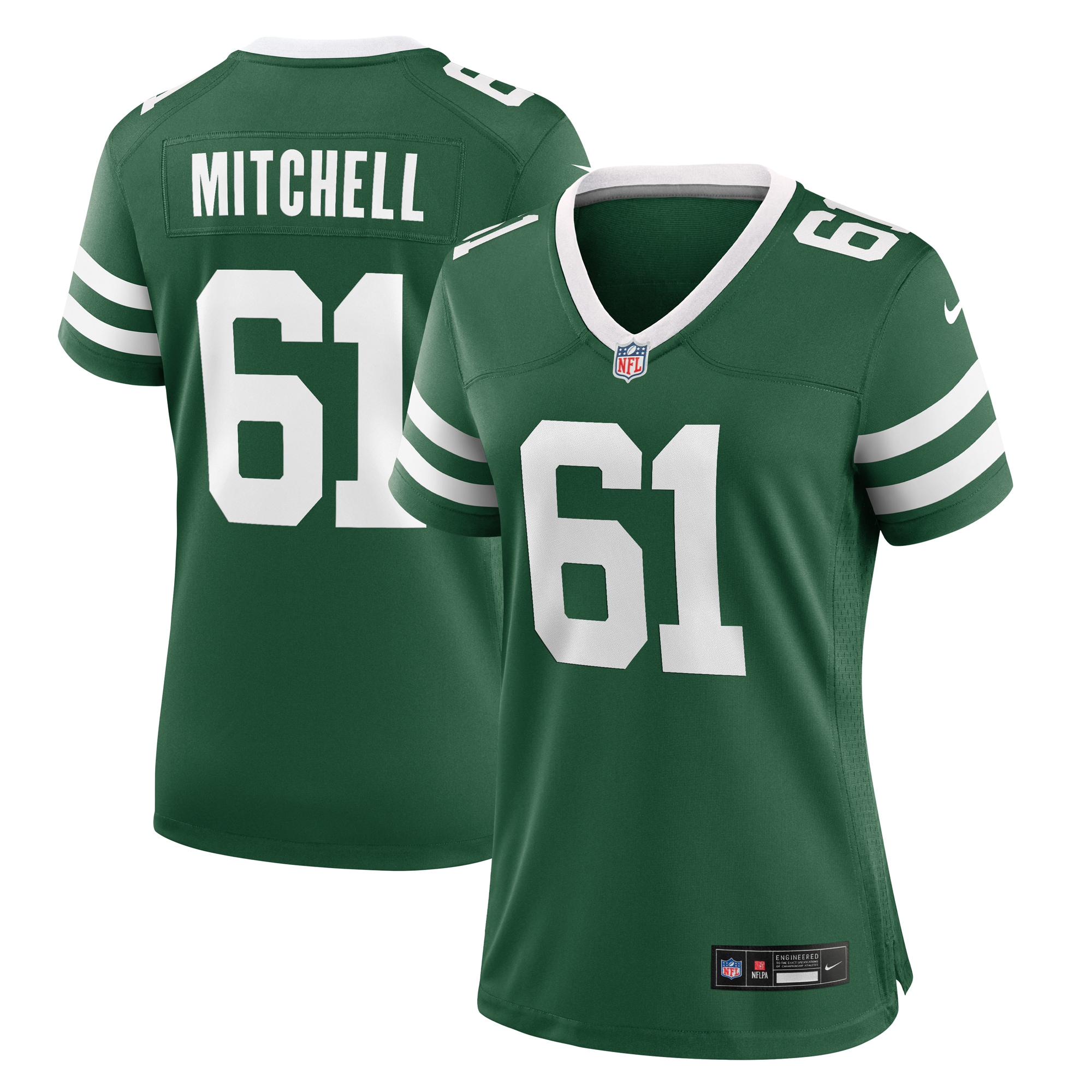 Women's New York Jets Max Mitchell Legacy Green Team Game Jersey JS3404 nicesnker