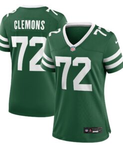 Women's New York Jets Micheal Clemons Legacy Green Team Game Jersey JS3860 nicesnker