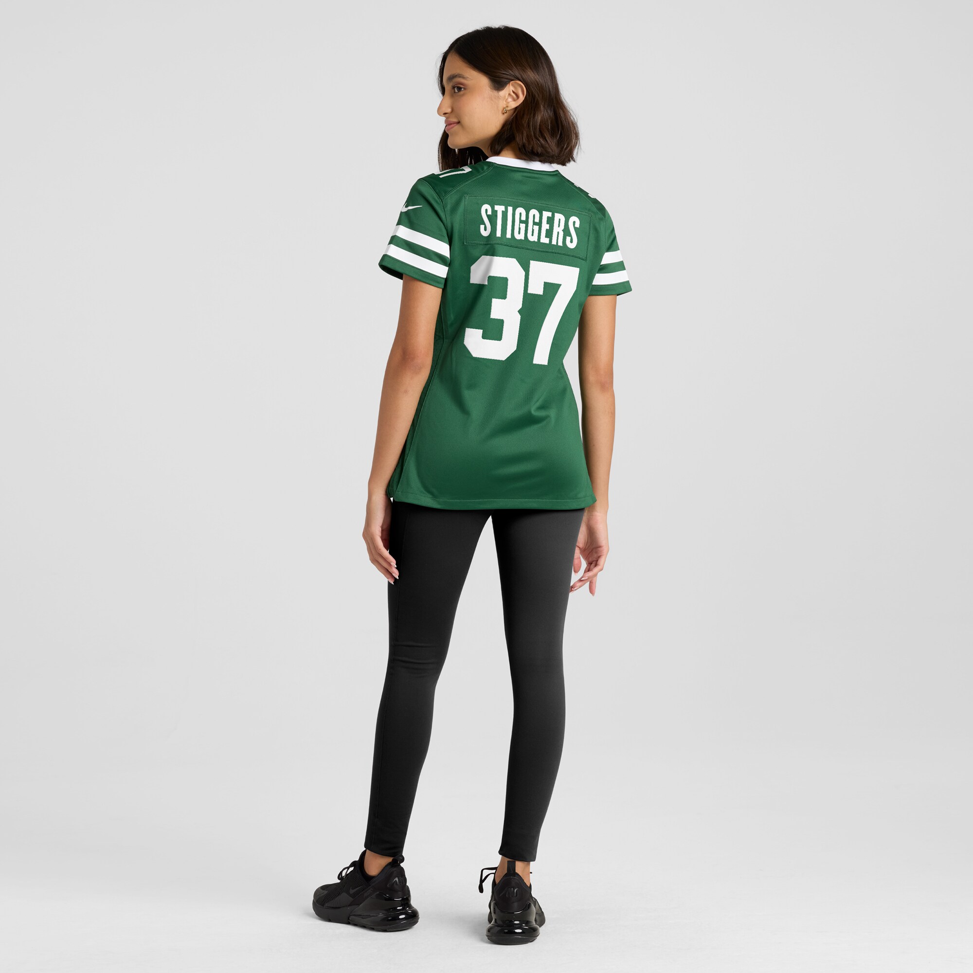 Women's New York Jets Qwan'tez Stiggers Legacy Green Team Game Jersey JS9075 nicesnker - Image 5