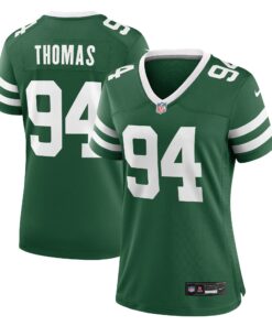 Women's New York Jets Solomon Thomas Legacy Green Team Game Jersey JS4721 nicesnker