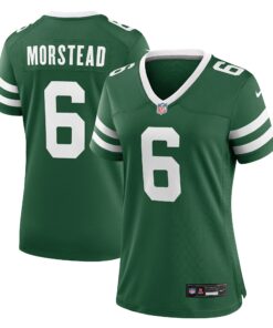 Women's New York Jets Thomas Morstead Legacy Green Team Game Jersey JS1663 nicesnker