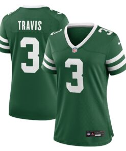 Women's New York Jets Travis Legacy Green Team Game Jersey JS9283 nicesnker
