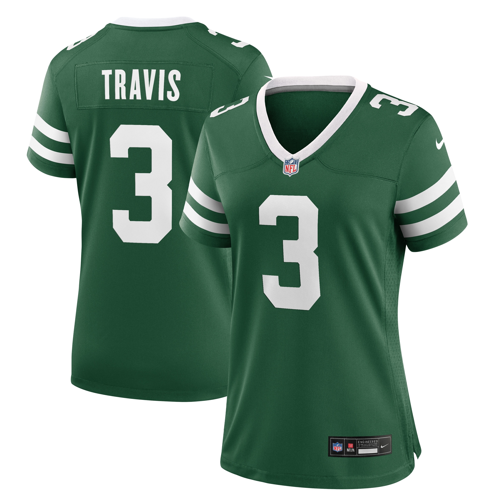 Women's New York Jets Travis Legacy Green Team Game Jersey JS9283 nicesnker