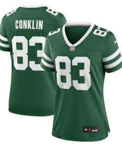 Women's New York Jets Tyler Conklin Legacy Green Team Game Jersey JS7879 nicesnker