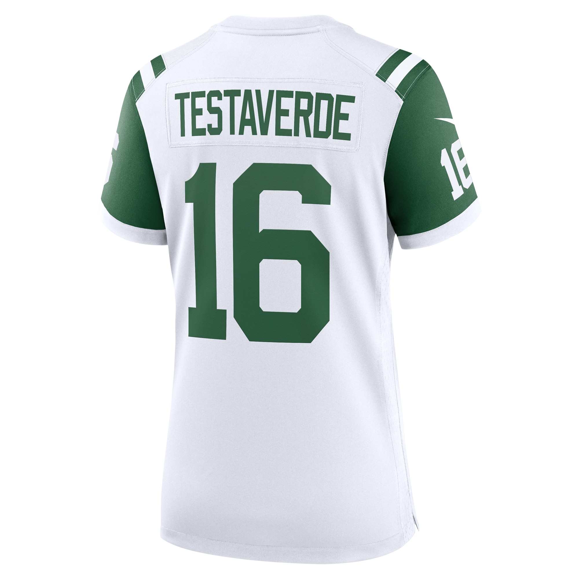 Women's New York Jets Vinny Testaverde White Classic Alternate Retired Player Game Jersey JS7648 nicesnker - Image 3