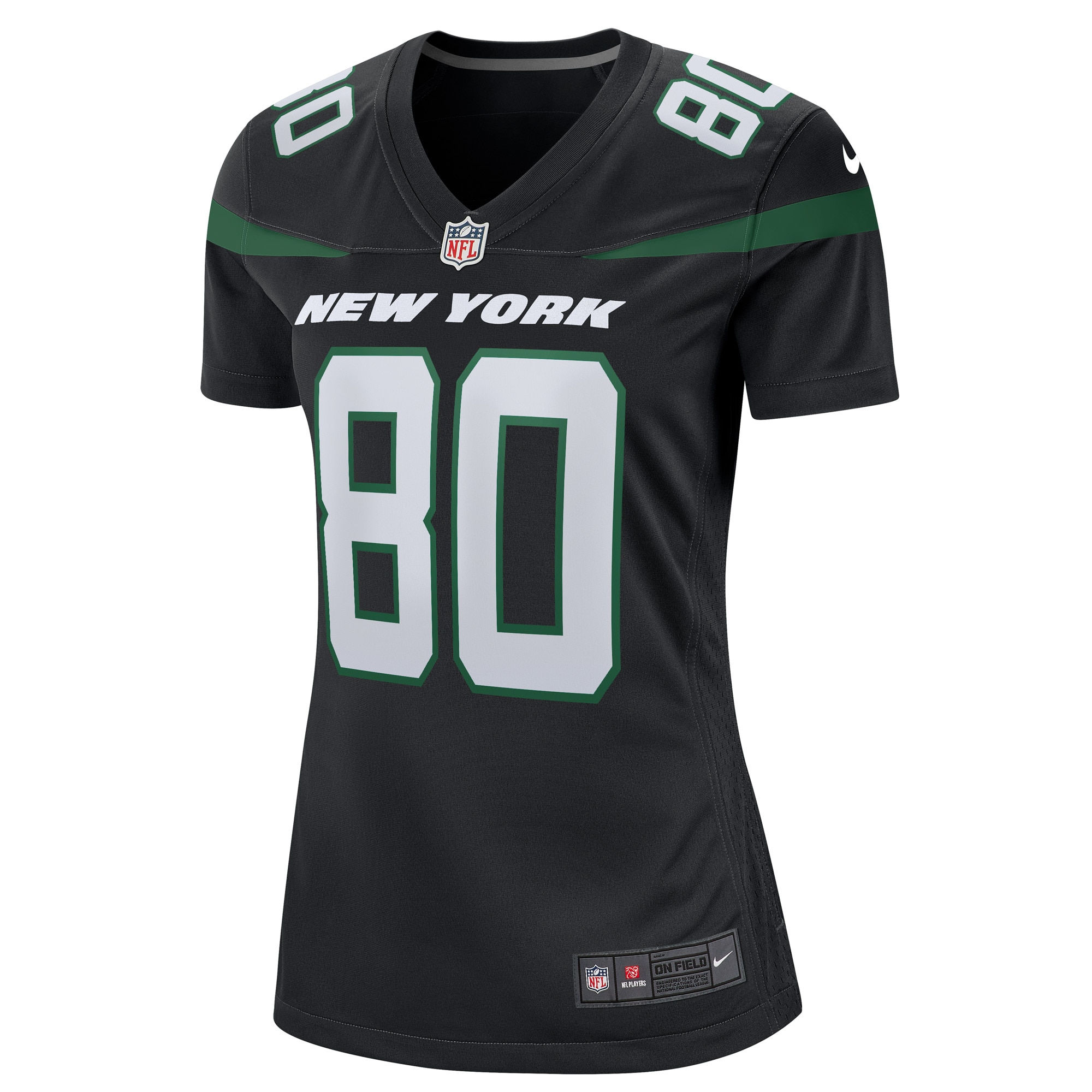 Women's New York Jets Wayne Chrebet Black Retired Player Jersey JS4942 nicesnker - Image 2