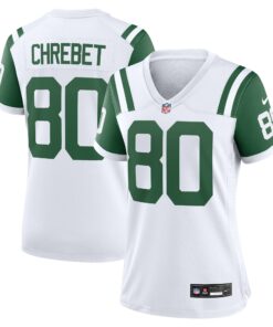 Women's New York Jets Wayne Chrebet White Classic Alternate Retired Player Game Jersey JS1537 nicesnker