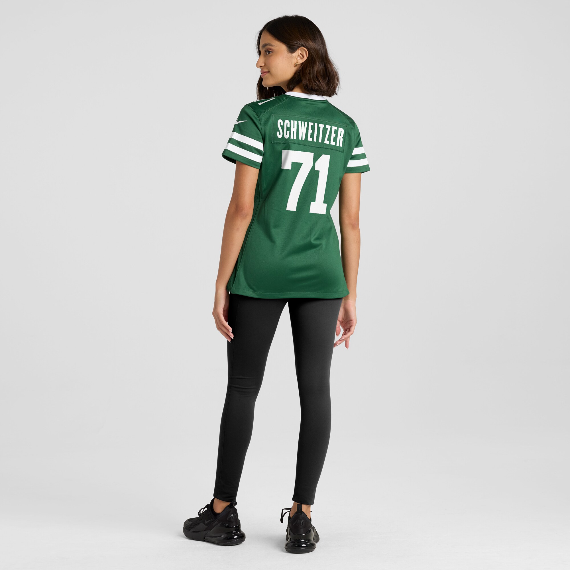 Women's New York Jets Wes Schweitzer Legacy Green Team Game Jersey JS6730 nicesnker - Image 5