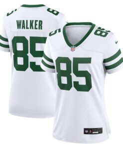 Women's New York Jets Wesley Walker White Legacy Retired Player Game Jersey JS1562 nicesnker
