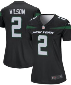 Women's New York Jets Zach Wilson Black Alternate Legend Player Performance Top JS3243 nicesnker