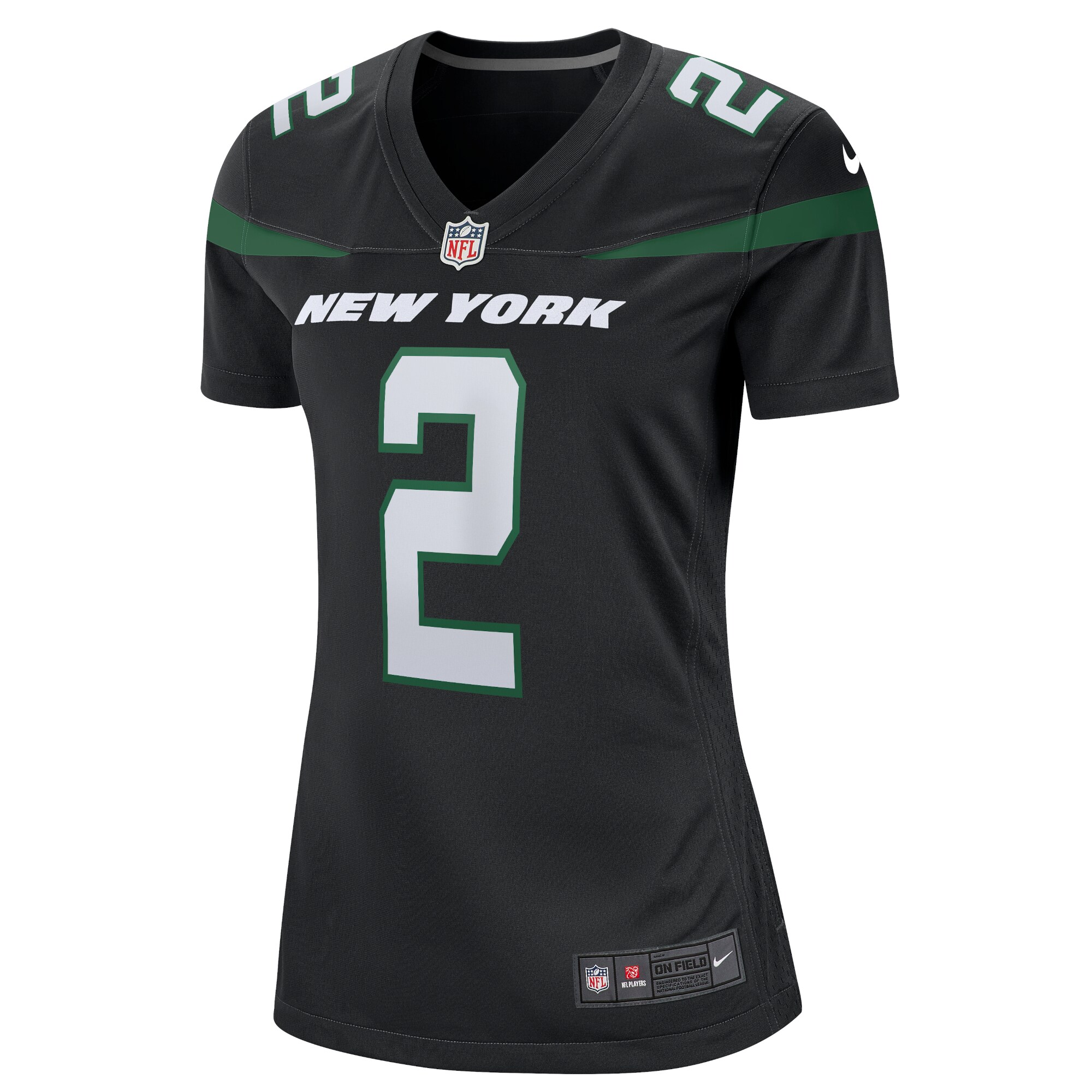 Women's New York Jets Zach Wilson Black Player Jersey JS7365 nicesnker - Image 2