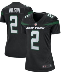 Women's New York Jets Zach Wilson Black Player Jersey JS7365 nicesnker
