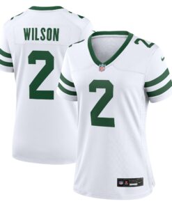 Women's New York Jets Zach Wilson Legacy White Game Jersey JS7010 nicesnker