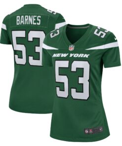 Women's New York Jets Zaire Barnes Gotham Green Game Jersey JS6580 nicesnker