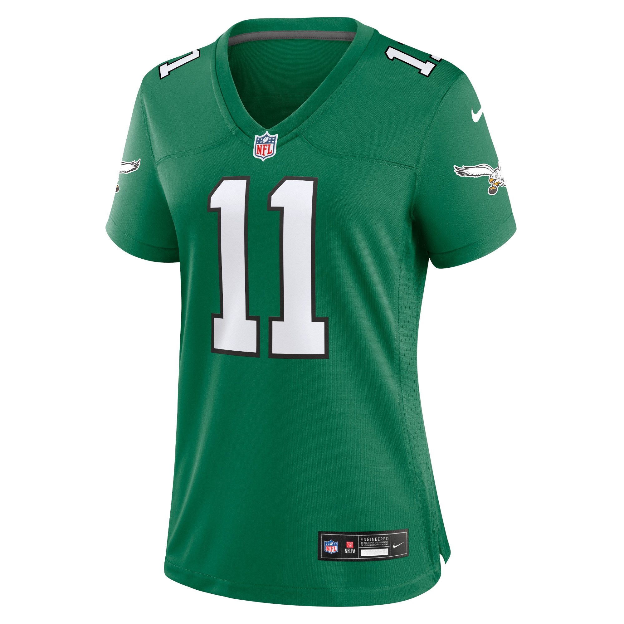 Women's Philadelphia Eagles A.J. Brown Kelly Green Player Jersey JS9478 nicesnker - Image 2