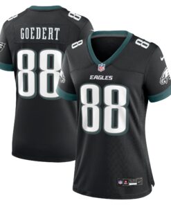 Women's Philadelphia Eagles Dallas Goedert Black Alternate Game Jersey JS8387 nicesnker