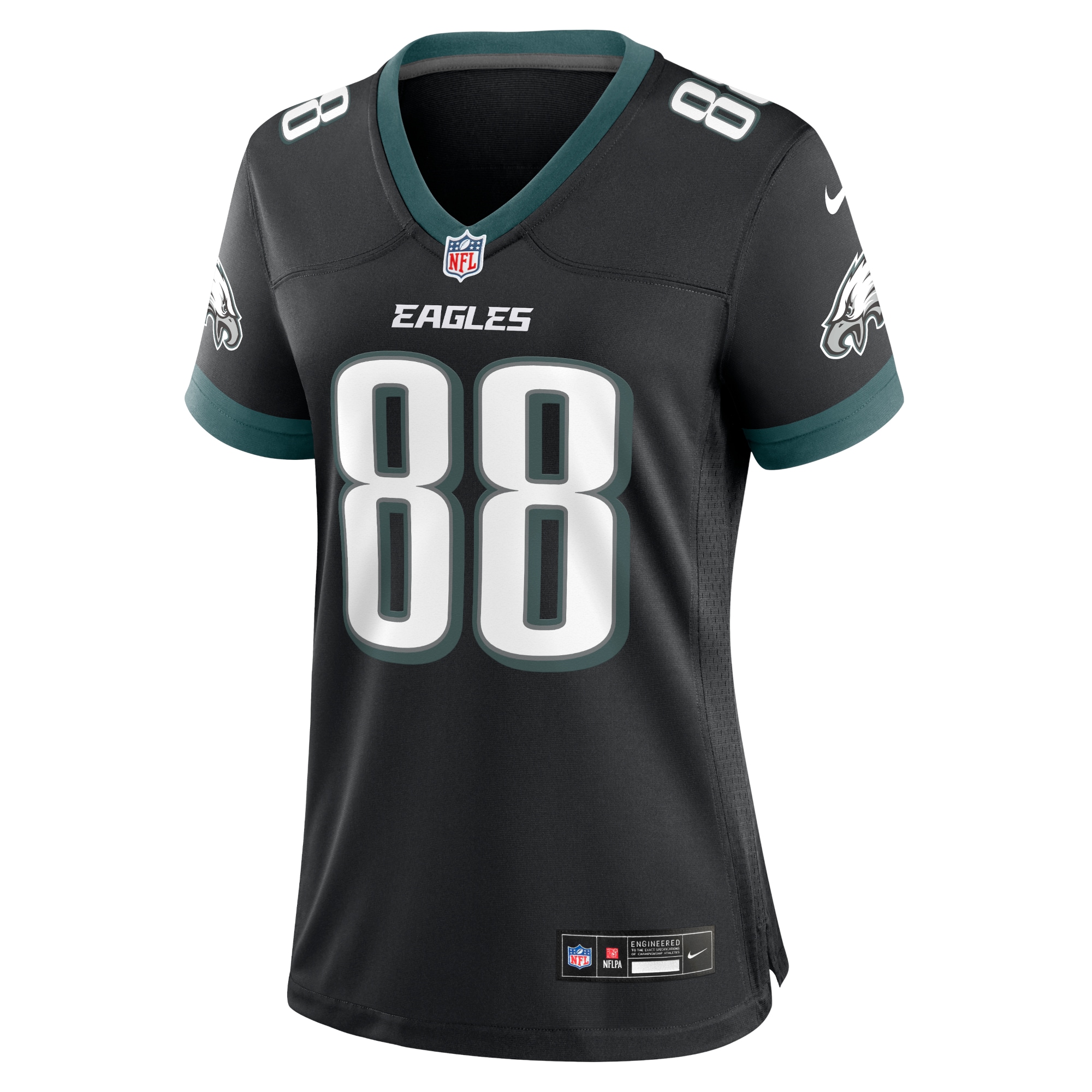 Women's Philadelphia Eagles Dallas Goedert Black Alternate Game Jersey JS8387 nicesnker - Image 2