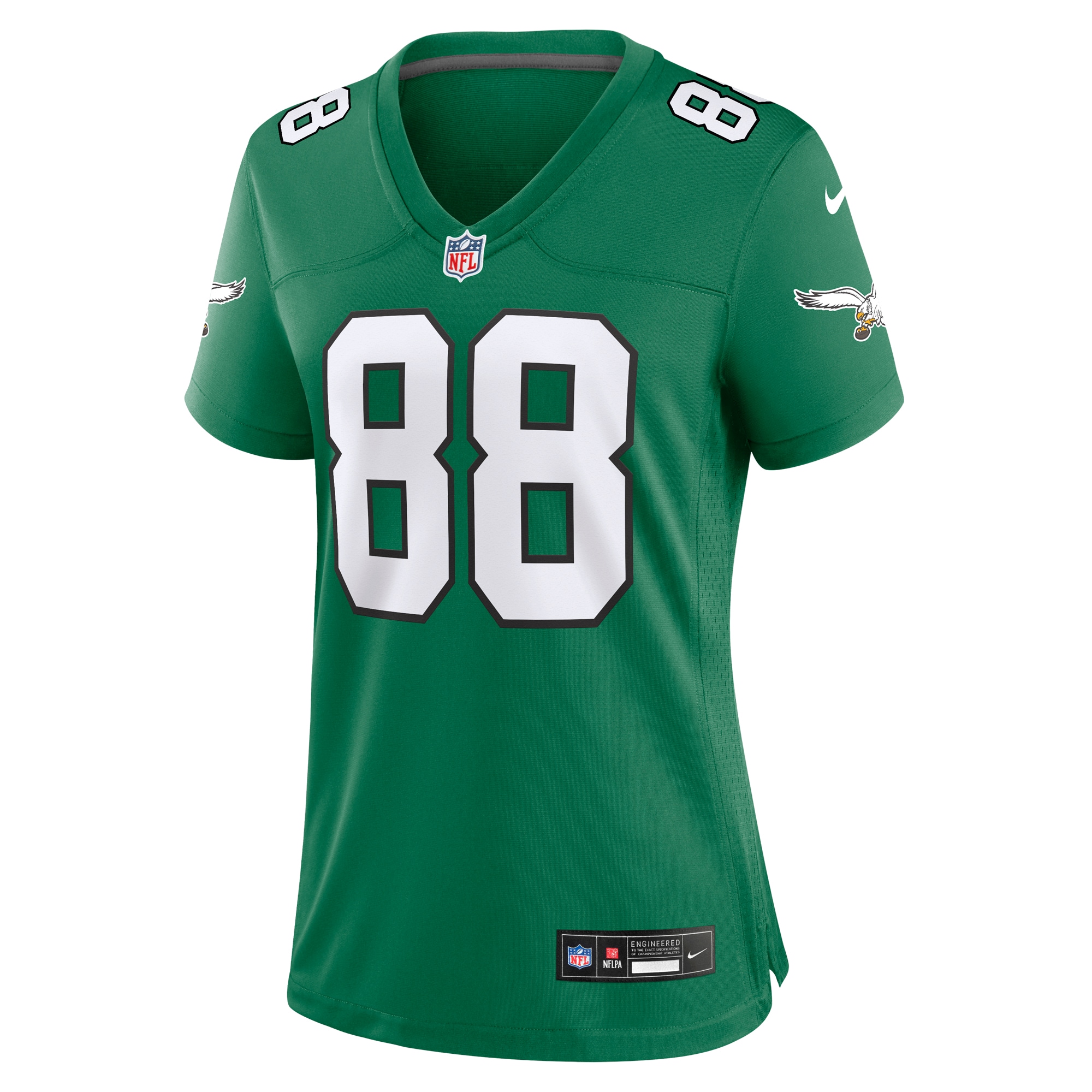 Women's Philadelphia Eagles Dallas Goedert Kelly Green Alternate Game Jersey JS8136 nicesnker - Image 2