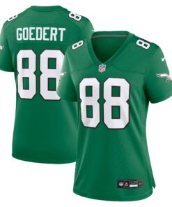 Women's Philadelphia Eagles Dallas Goedert Kelly Green Alternate Game Jersey JS8136 nicesnker
