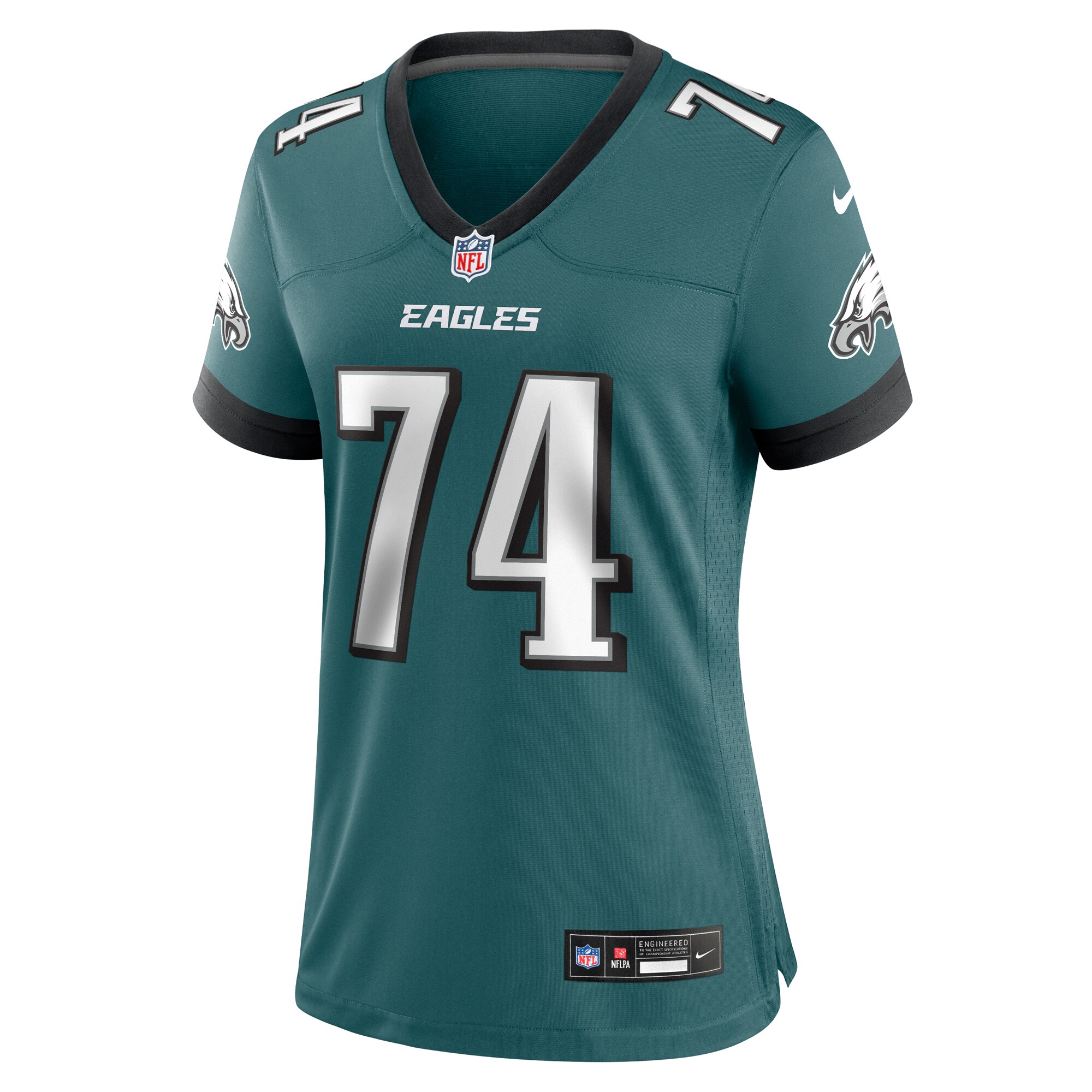 Women's Philadelphia Eagles Fred Johnson Midnight Green Team Game Jersey JS5340 nicesnker - Image 2