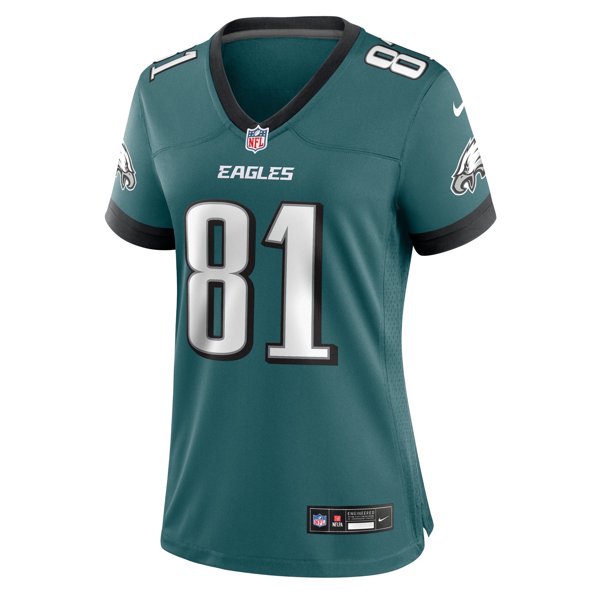 Women's Philadelphia Eagles Grant Calcaterra Midnight Green Team Game Jersey JS5367 nicesnker - Image 2