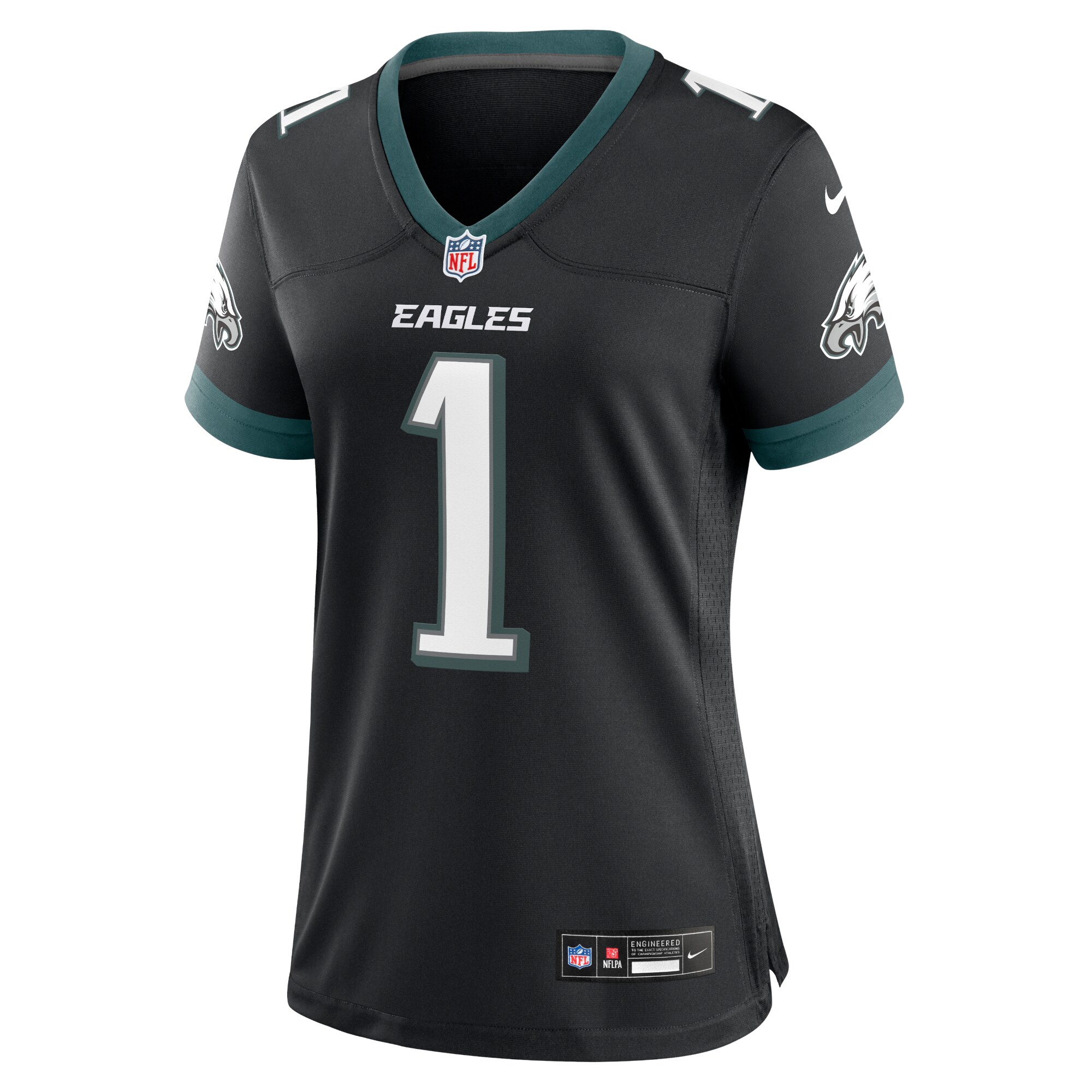 Women's Philadelphia Eagles Jalen Hurts Black Alternate Game Jersey JS6465 nicesnker - Image 2