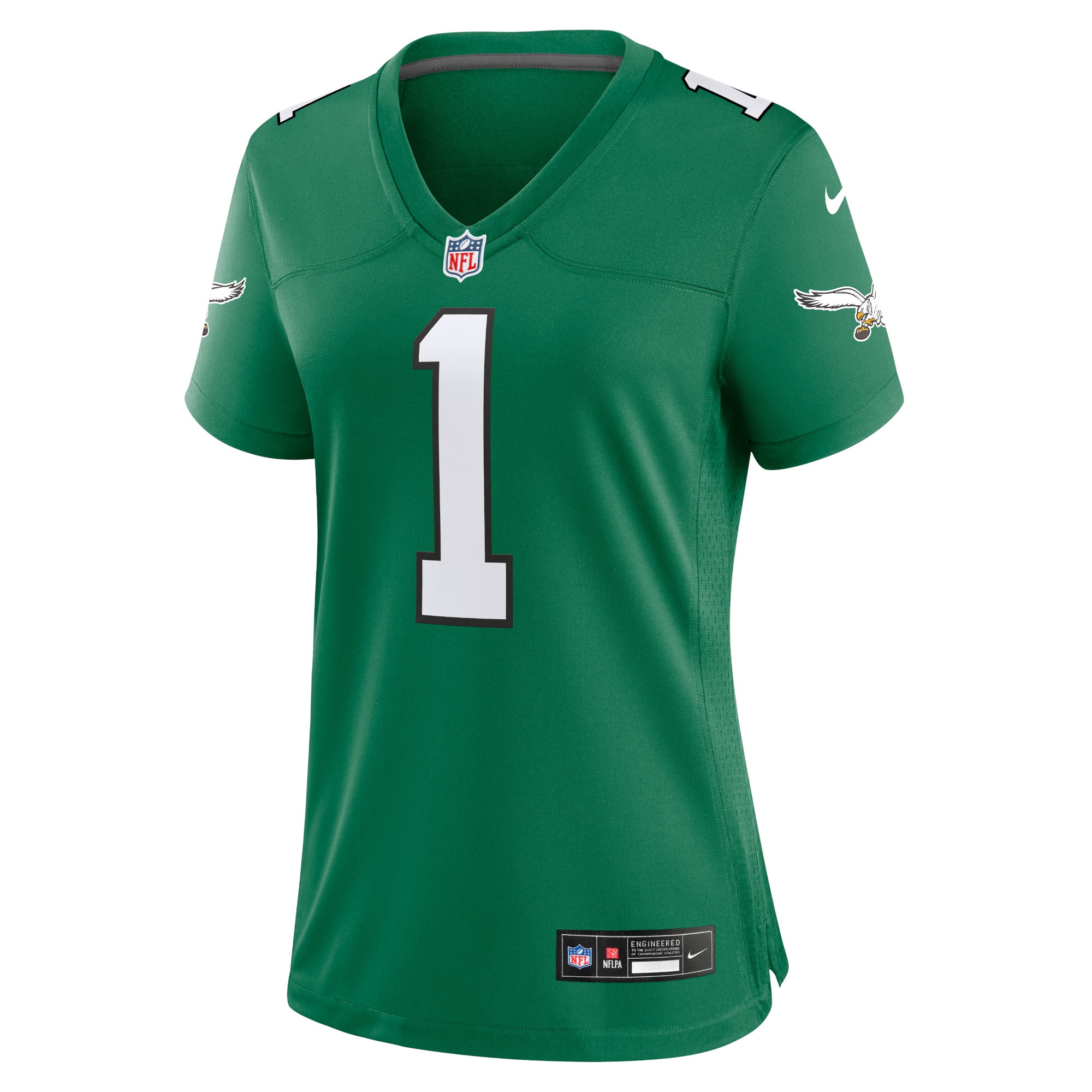 Women's Philadelphia Eagles Jalen Hurts Kelly Green Game Player Jersey JS6514 nicesnker - Image 2