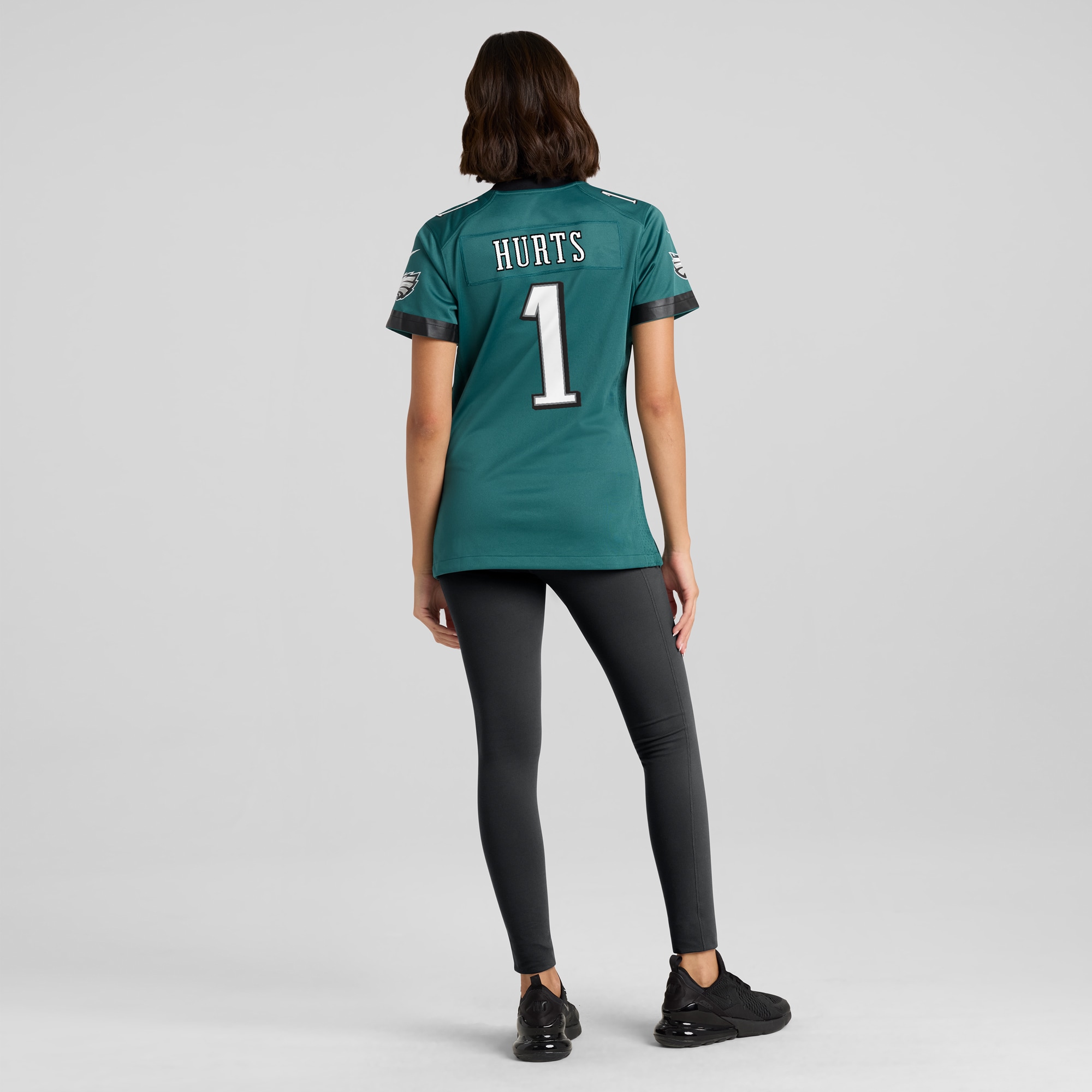 Women's Philadelphia Eagles Jalen Hurts Midnight Green Super Bowl LIX Game Player Jersey JS6585 nicesnker - Image 5