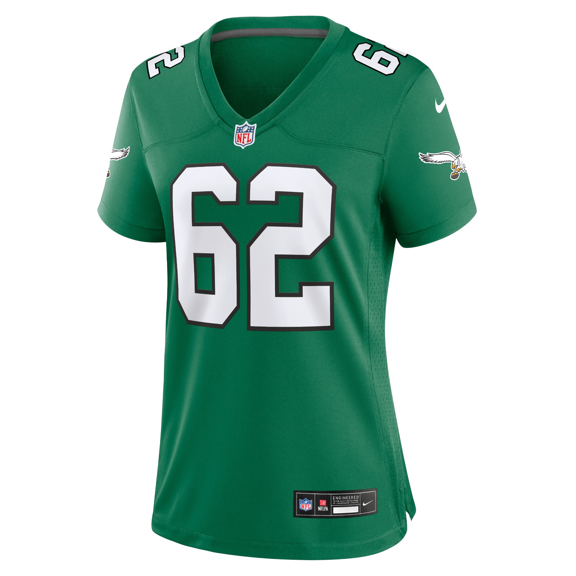 Women's Philadelphia Eagles Jason Kelce Kelly Green Player Jersey JS5372 nicesnker - Image 2