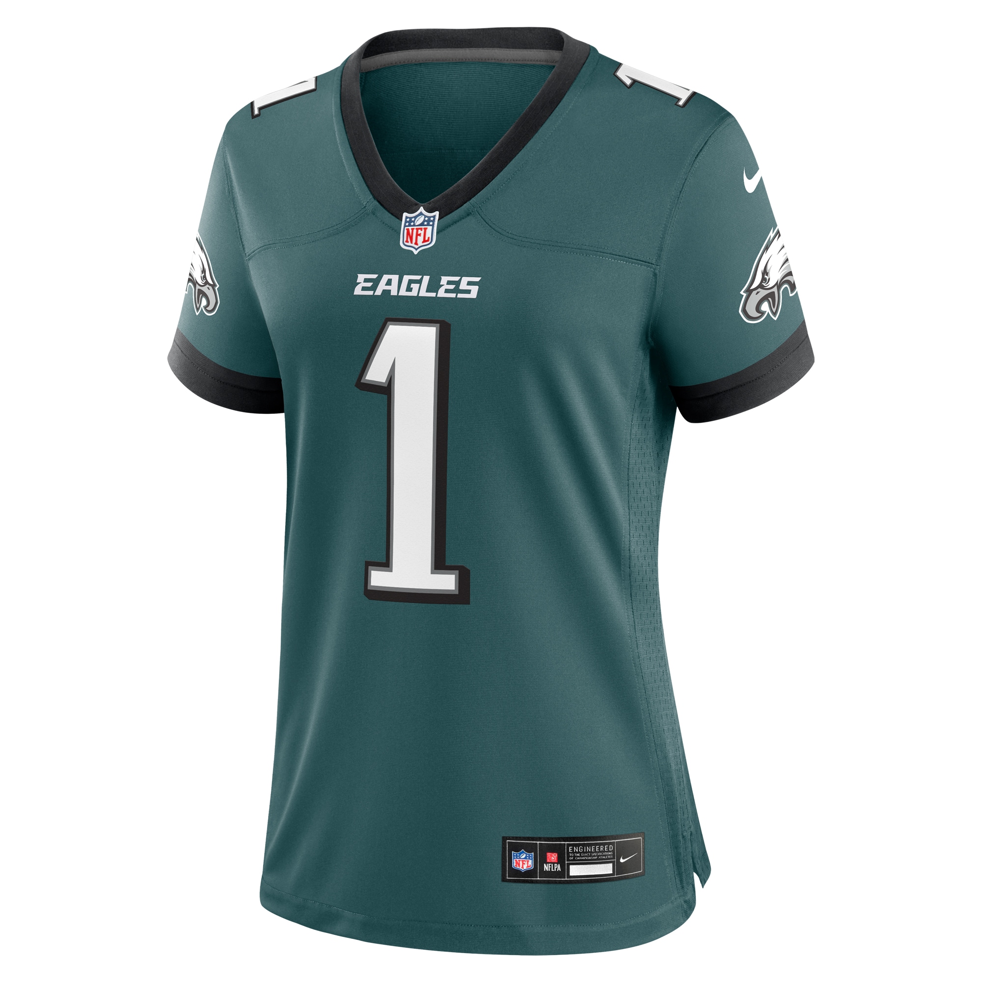 Women's Philadelphia Eagles Midnight Green #1 Mom Game Jersey JS8865 nicesnker - Image 2