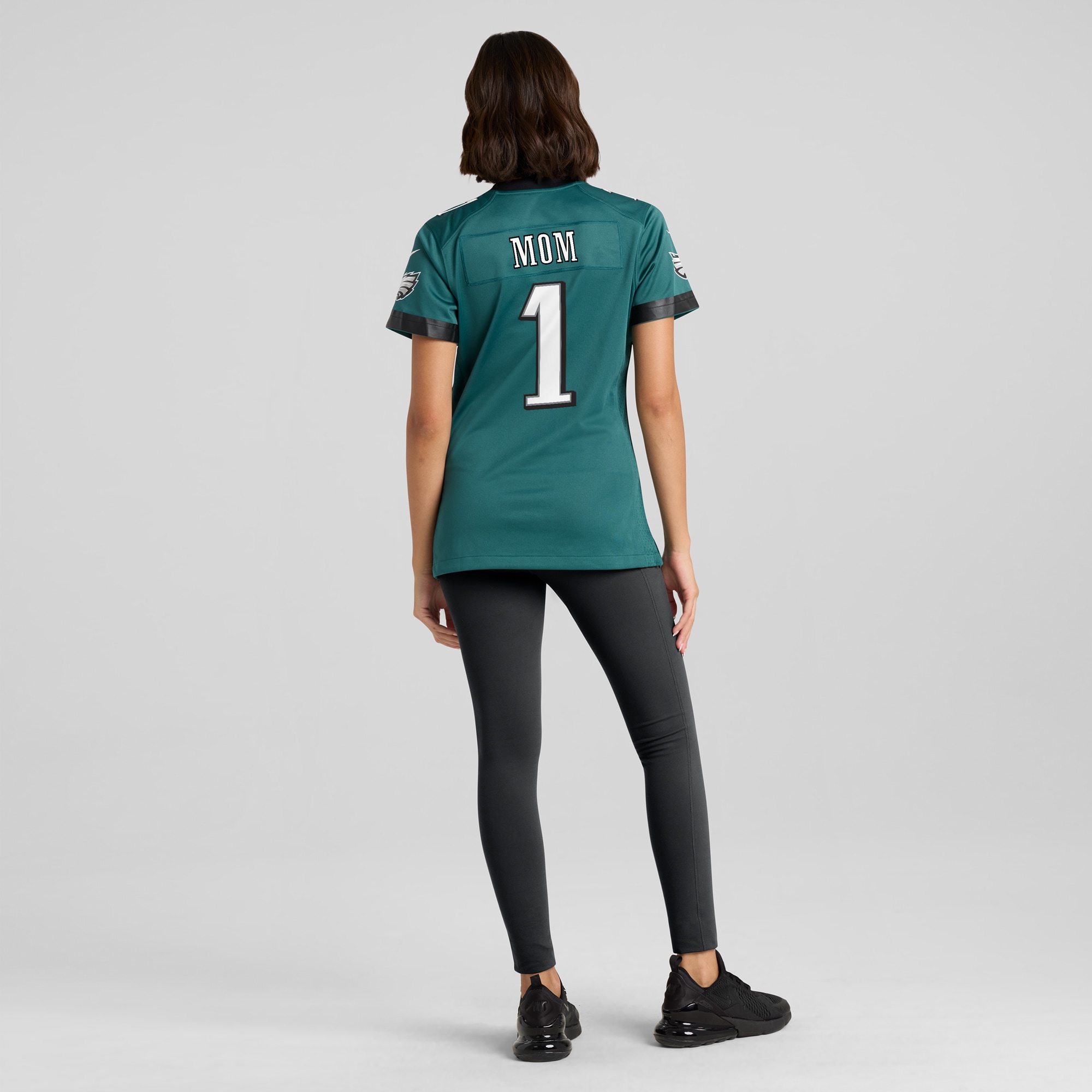 Women's Philadelphia Eagles Midnight Green #1 Mom Game Jersey JS8865 nicesnker - Image 5