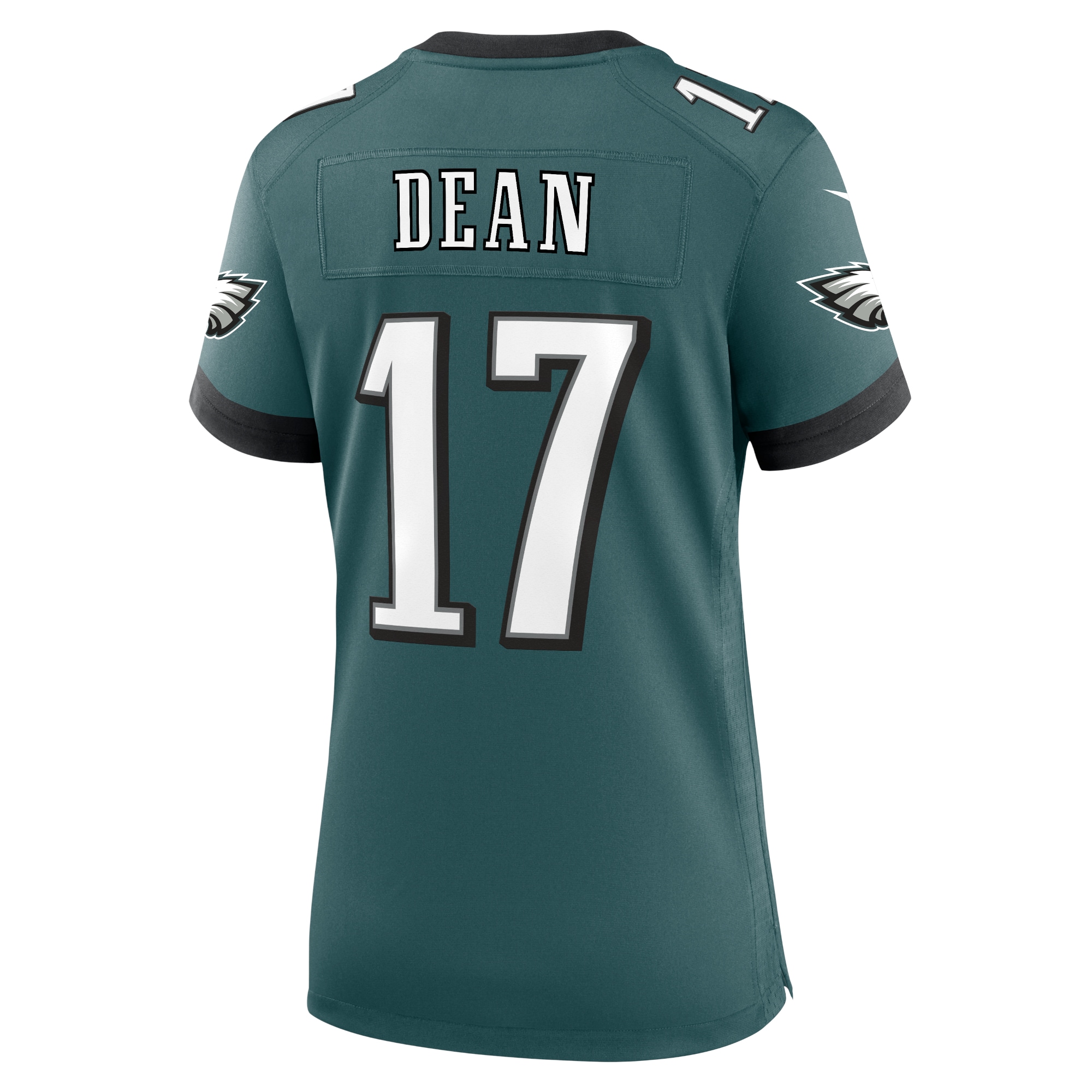 Women's Philadelphia Eagles Nakobe Dean Midnight Green Team Game Jersey JS5906 nicesnker - Image 3