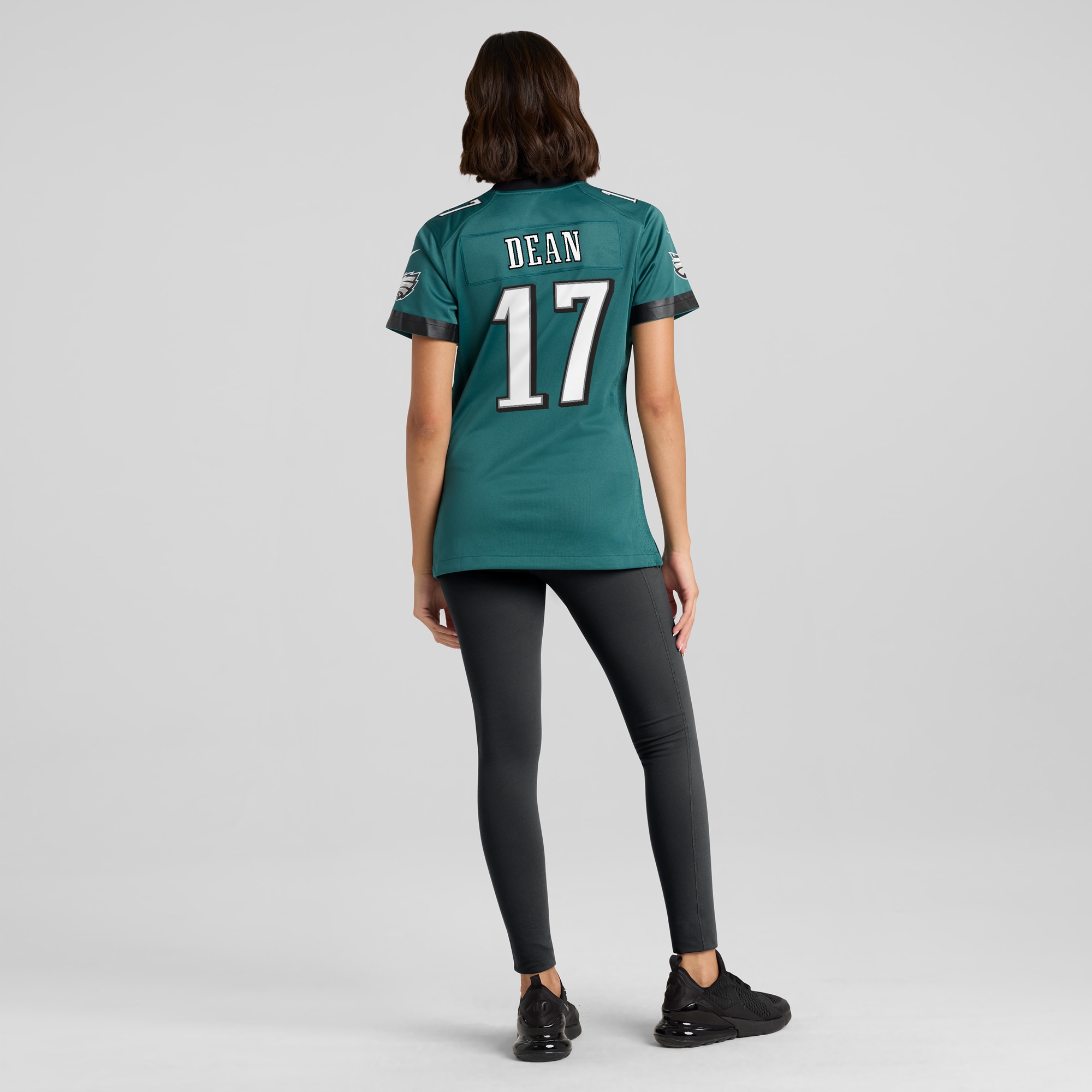 Women's Philadelphia Eagles Nakobe Dean Midnight Green Team Game Jersey JS5906 nicesnker - Image 5