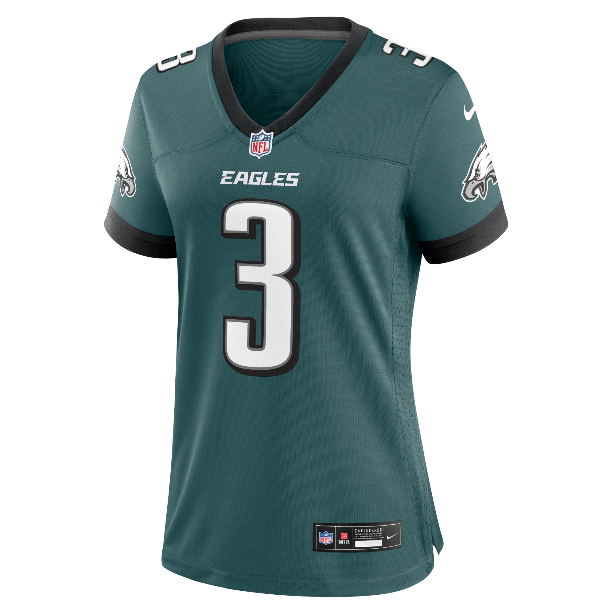 Women's Philadelphia Eagles Nolan Smith Midnight Green Team Game Jersey JS9160 nicesnker - Image 2
